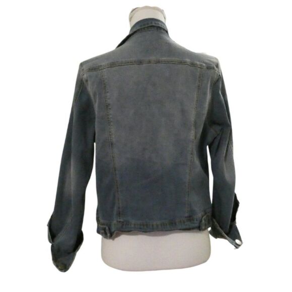 Project Indigo Flex Distressed Blue Jean Jacket - Picture 2 of 3